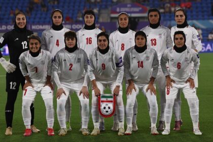 Iranian women’s soccer team refuse to sing national anthem in silent protest at Asian Cup