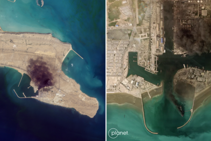 New satellite images show fires, naval base damage across Iran after US-Israeli strikes