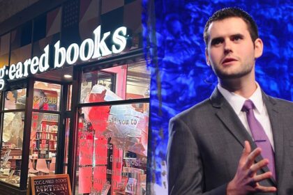 Dem Senate hopeful holds event at bookstore selling ‘ABOLISH ICE’ merch despite pledge to ‘secure the border’