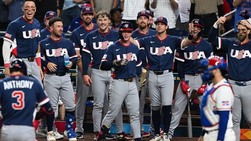 Team USA players gifted game-worn Olympic hockey jerseys for World Baseball Classic final against Venezuela