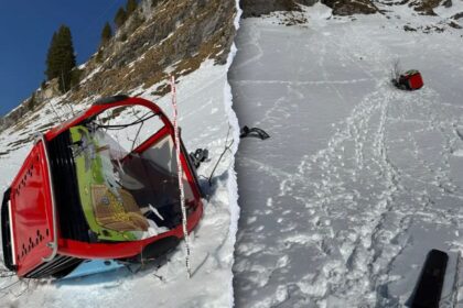 One dead after cable car detaches, plummets at Swiss ski resort