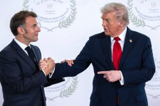 Trump rates Macron ‘an 8’ as France and US split over Middle East strategy