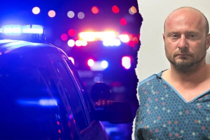 Man accused of shooting father in face with crossbow captured after snowy manhunt