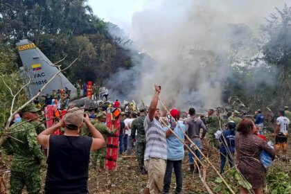 Colombian military plane crash kills at least 66, head of armed forces says