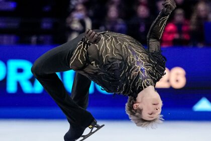 ‘Quad God’ Ilia Malinin avenges Olympic disappointment with backflip for third straight world title