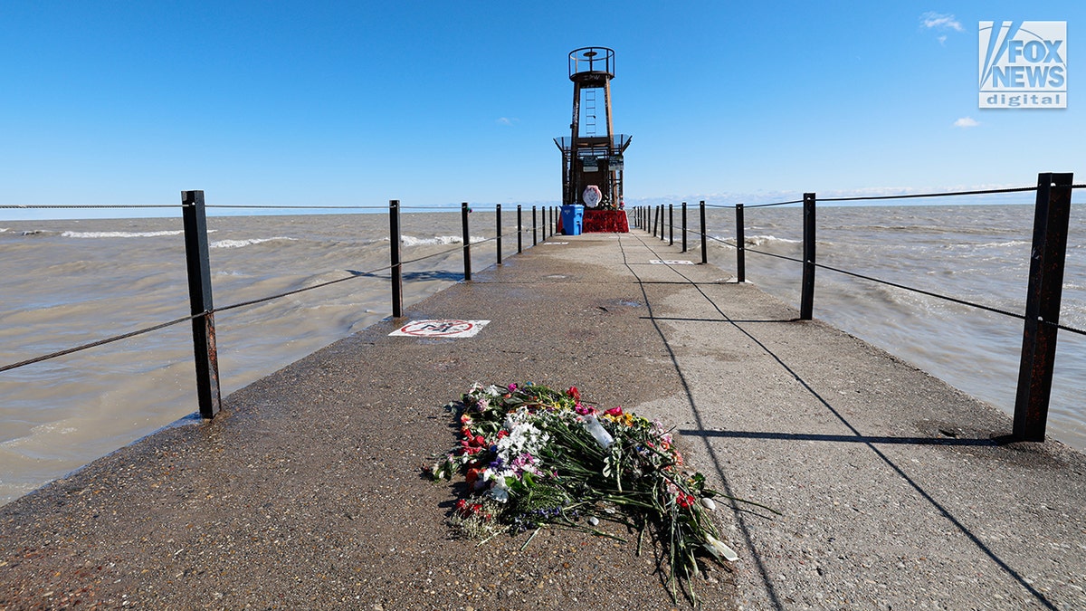 The shoreline where Loyola student Sheridan Gorman was allegedly shot by a migrant in Chicago