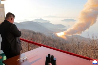 North Korea tests solid-fuel missile engine as Kim boosts threat to US mainland