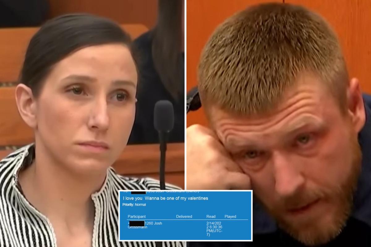 Lover of alleged killer children’s grief author breaks down as couple’s gushing texts exposed in court