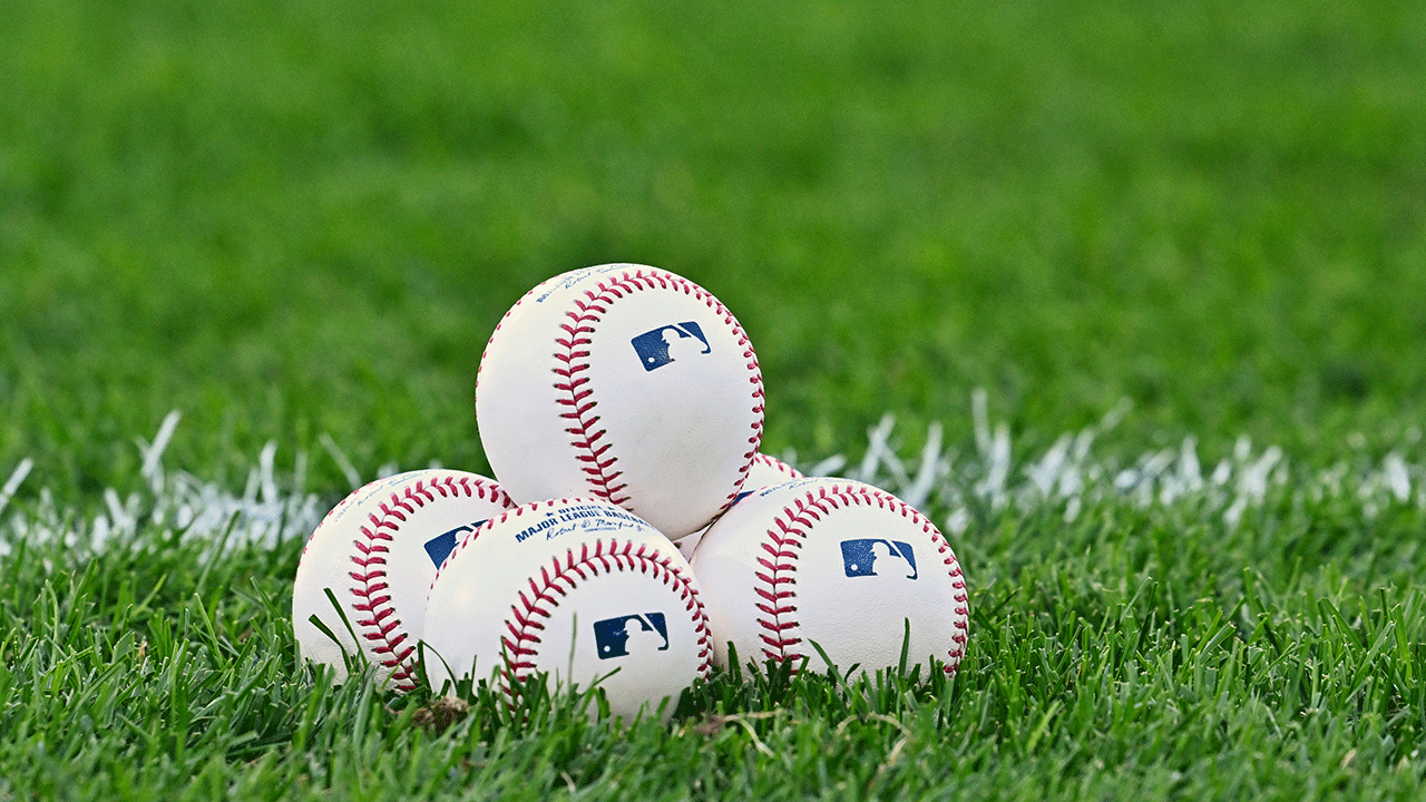 Baseballs on field