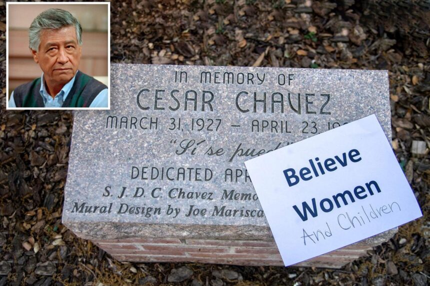 Cesar Chavez erased across California as statues fall, streets renamed and murals wiped