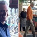 Gavin Newsom seen dining with Epstein-tainted Bill Clinton