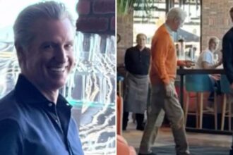 Gavin Newsom seen dining with Epstein-tainted Bill Clinton