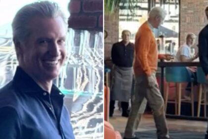 Gavin Newsom seen dining with Epstein-tainted Bill Clinton