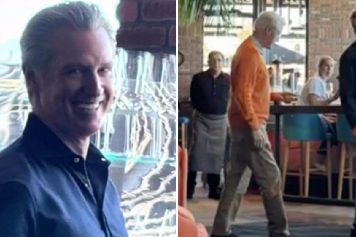Gavin Newsom seen dining with Epstein-tainted Bill Clinton
