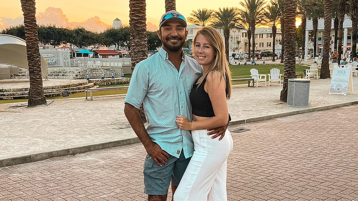 A photo of Cody Castillo and his wife, Mikayla Harvey