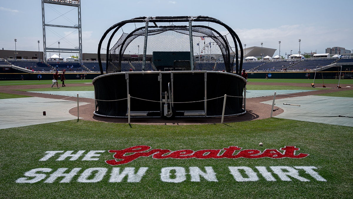 College World Series backstop