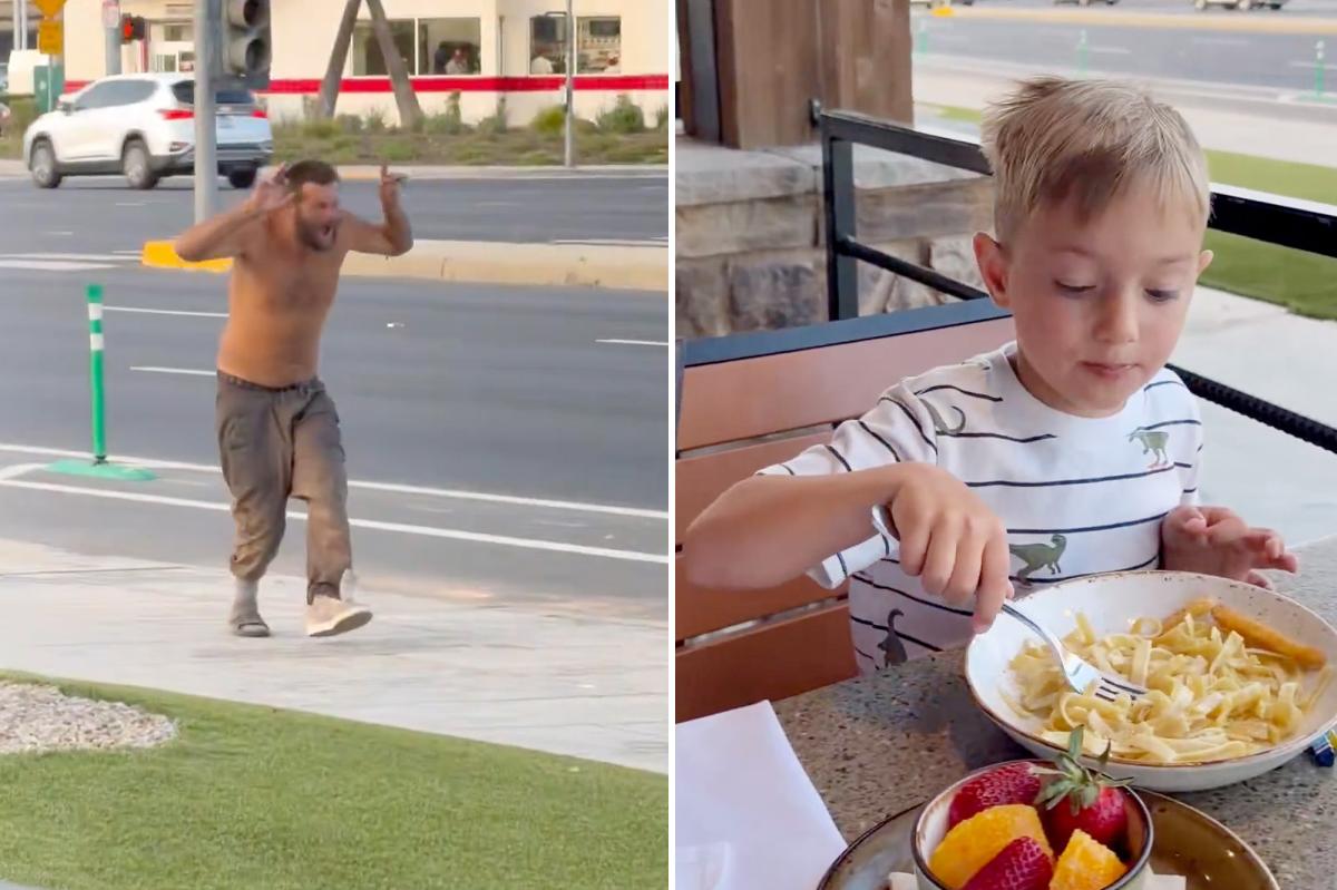 Dad details nightmare family meal in Fresno as homeless man freaks out nearby