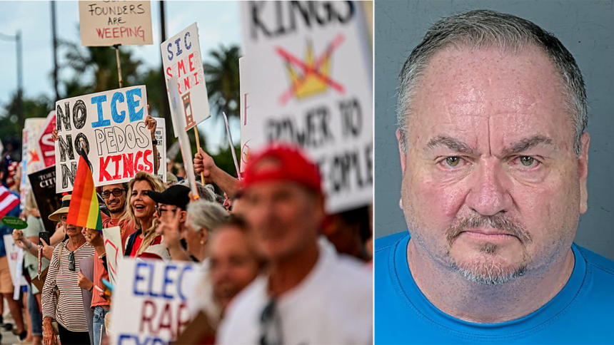 Florida county’s Democratic Party chair accused of hitting man in head with bullhorn at ‘No Kings’ protest