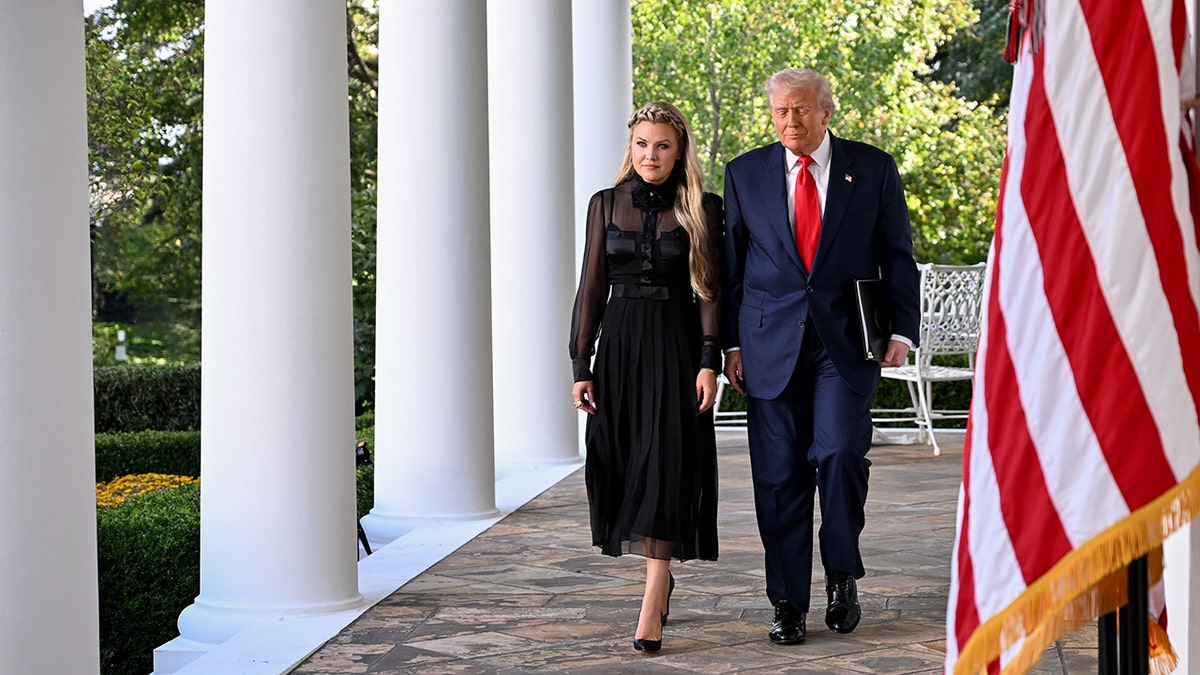 Erika Kirk and President Donald Trump