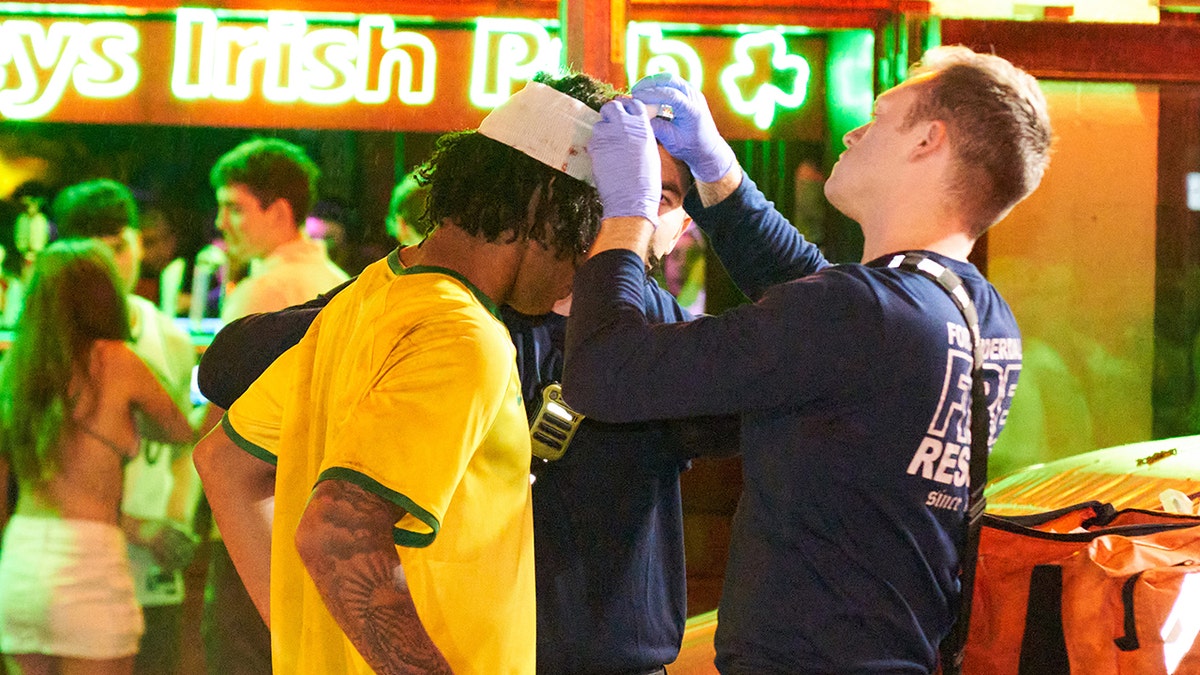 Man receives medical attention after A spring break brawl in Fort Lauderdale, Florida