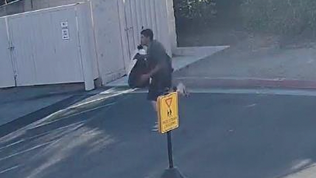 Surveillance captures suspect entering Clovis school lot