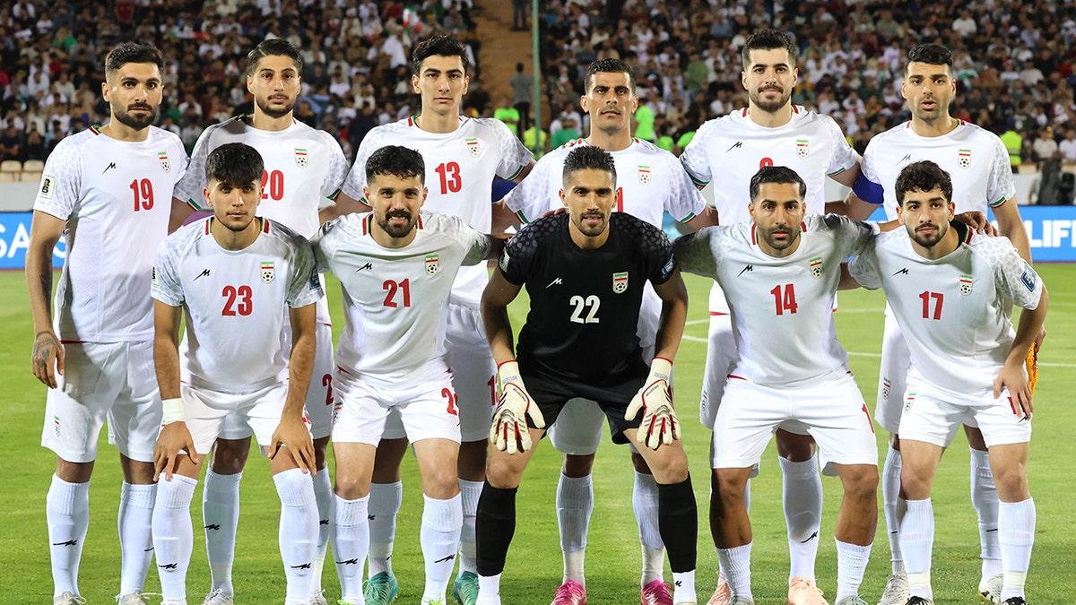 Iran's Soccer team with team photo