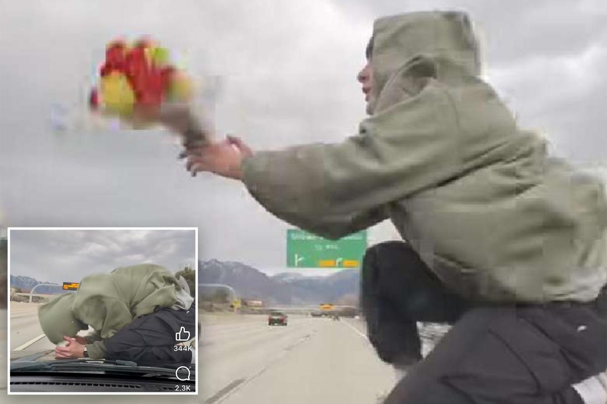 Idiotic influencer arrested over wildly viral video of him riding hood of car on highway: ‘Dumb decision’