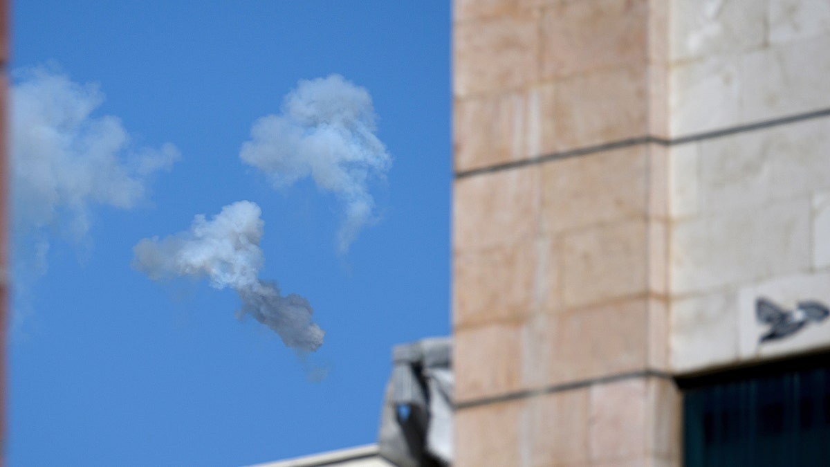 Missile interception in Israel