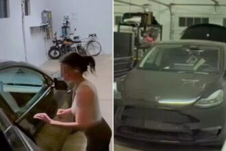 Woman vandalizes ex-boyfriend’s Tesla in ‘petty’ act  after bad split