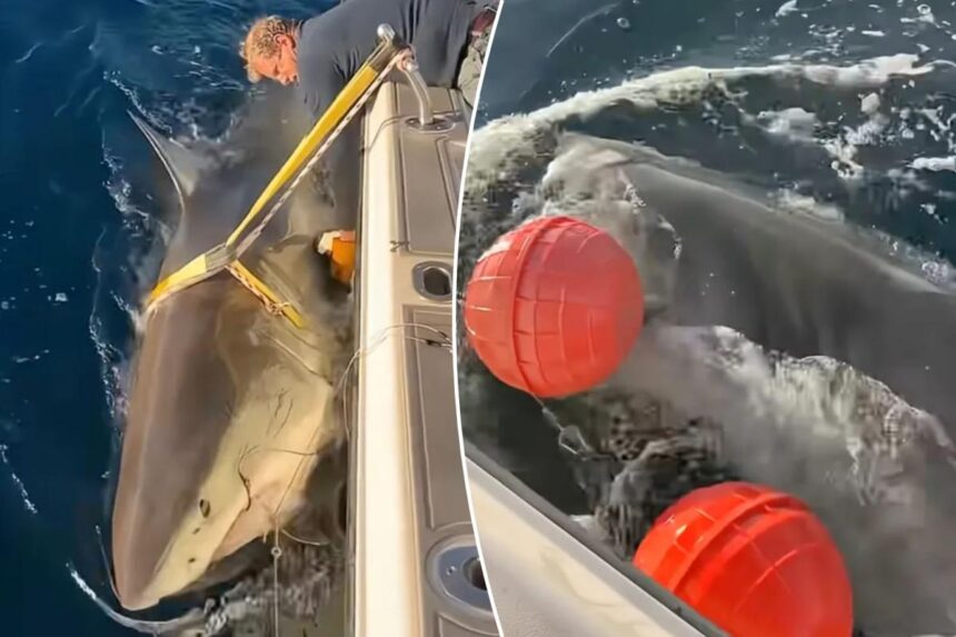 Largest male great white shark ‘Contender’ returns to waters off Florida’s coast in time for Spring break