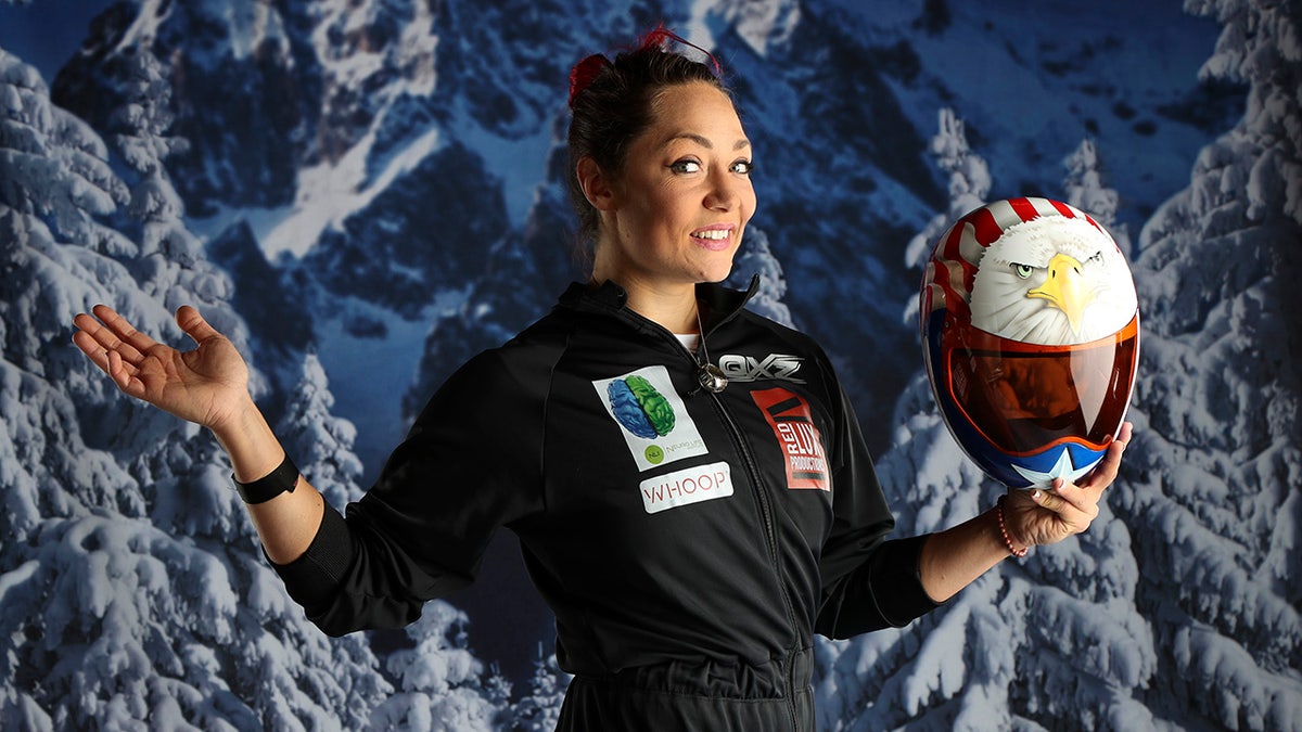 Katie Uhlaender poses for a photo in September 2017