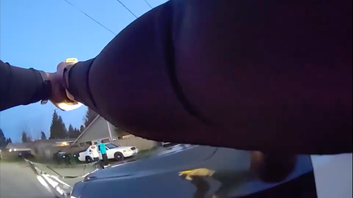 Bodycam view shows deputy aiming at suspect during arrest after high-speed chase in Washington