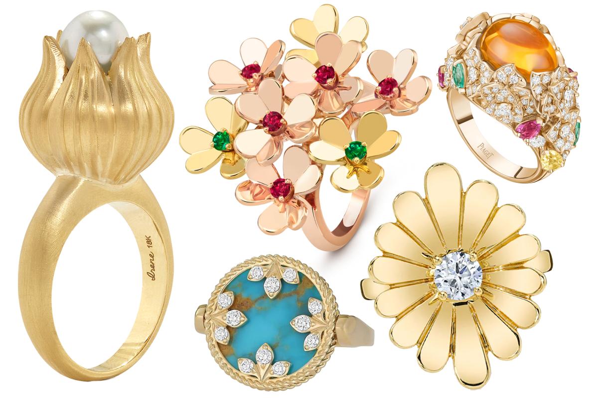 Flower rings: Spring’s petal-perfect jewelry trend