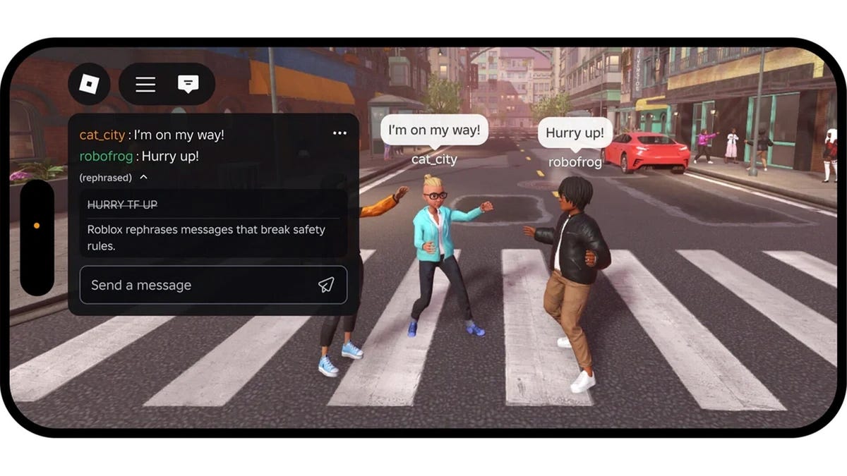 Roblox’s New AI Tool Rephrases Player Chats to Remove Banned Language