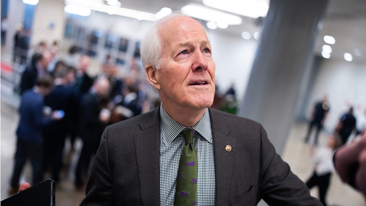 Sen. John Cornyn, R-Tx., walks in the U.S. Capitol.