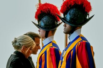 France’s Macron and Pope Leo XIV hold first meeting at the Vatican