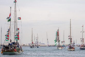 Flotilla carrying activists and aid for Gaza sets sail from Spain