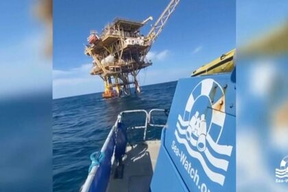 Sea-Watch rescue 44 migrants from abandoned oil rig in Mediterranean