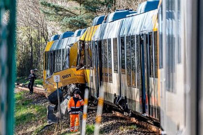 At least 18 injured, five critically, in train crash in Denmark