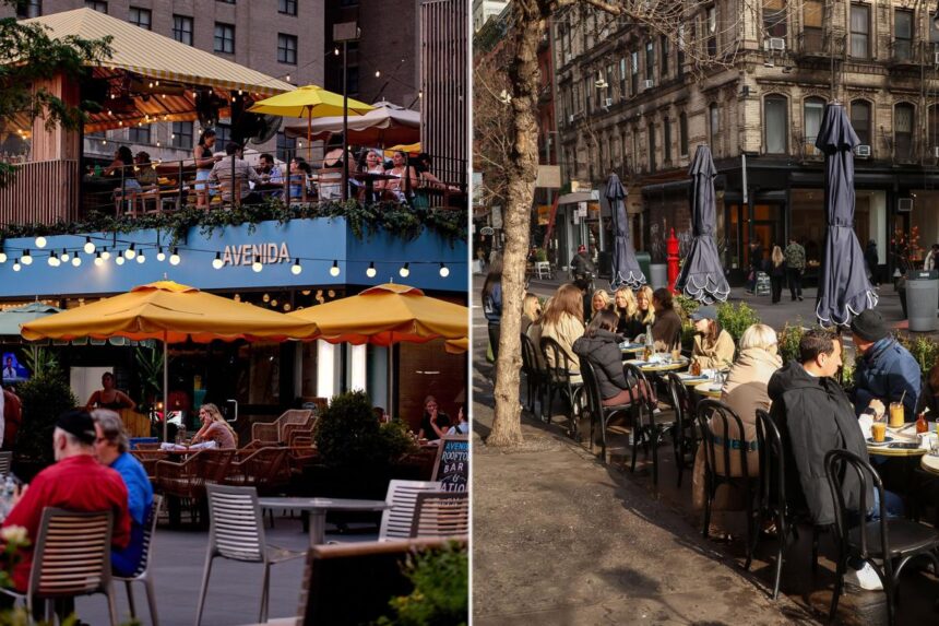 Outdoor roadway dining in NYC is back for 2026 — but there’s a catch