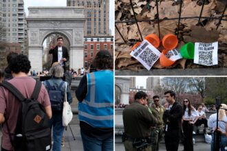 ‘Epstein Egg Hunt’ sends liberals scouring Manhattan for 0 prize — as organizer is hit with summons