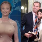 ‘SNL’  pumps up Kristi Noem husband cross-dressing scandal — complete with big wonky balloon breasts