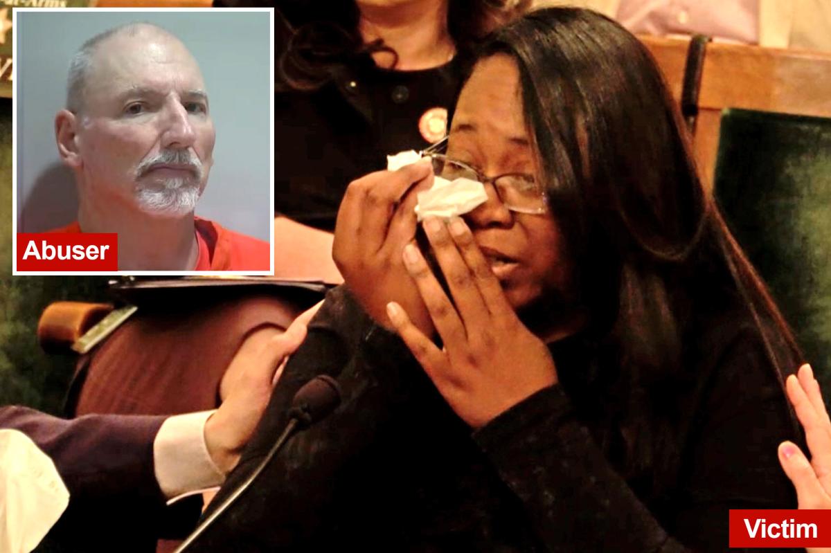 Heartbreaking moment sex abuse survivor begs Calif. Dems to change elder parole law