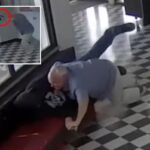 Dramatic moment Oklahoma principal Kirk Moore tackles Columbine-obsessed school shooter while being shot