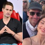 Snapchat CEO’s tasteless Coachella photos kissing supermodel wife Miranda Kerr despite jobs bloodbath