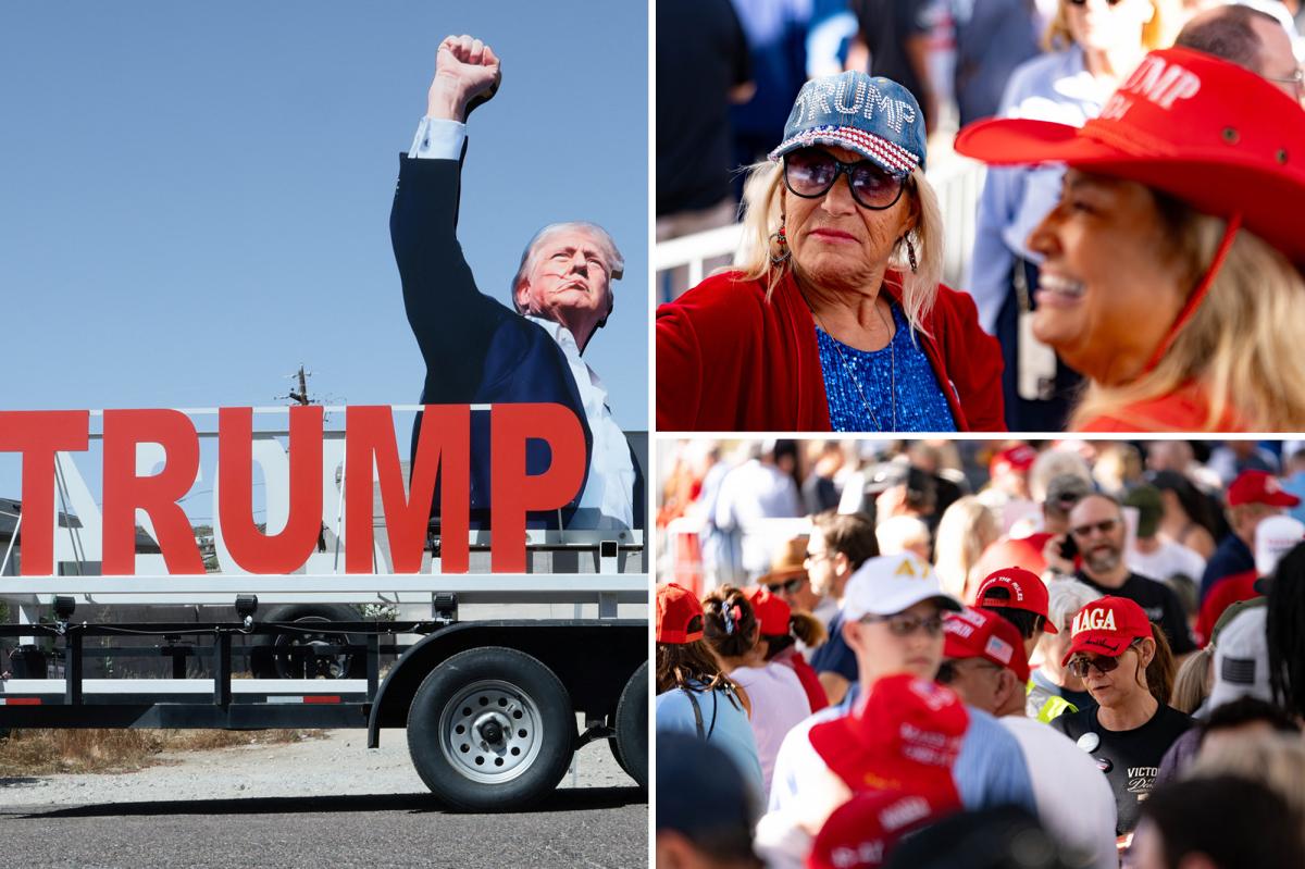 Trump supporters praise president as he headlines Turning Point USA event at megachurch: ‘He is playing 3D chess’