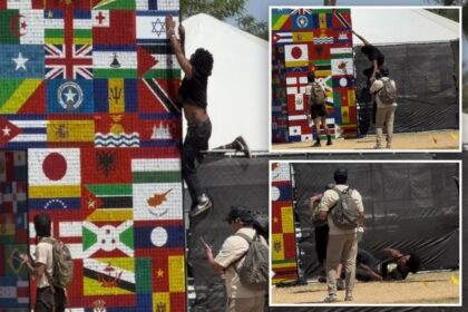 Instant karma for Coachella activist who tried to tear down Israeli flag