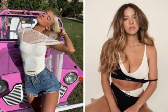 Livvy Dunne poses for Sydney Sweeney’s lingerie brand SYRN — sending Victoria’s Secret’s stock plunging