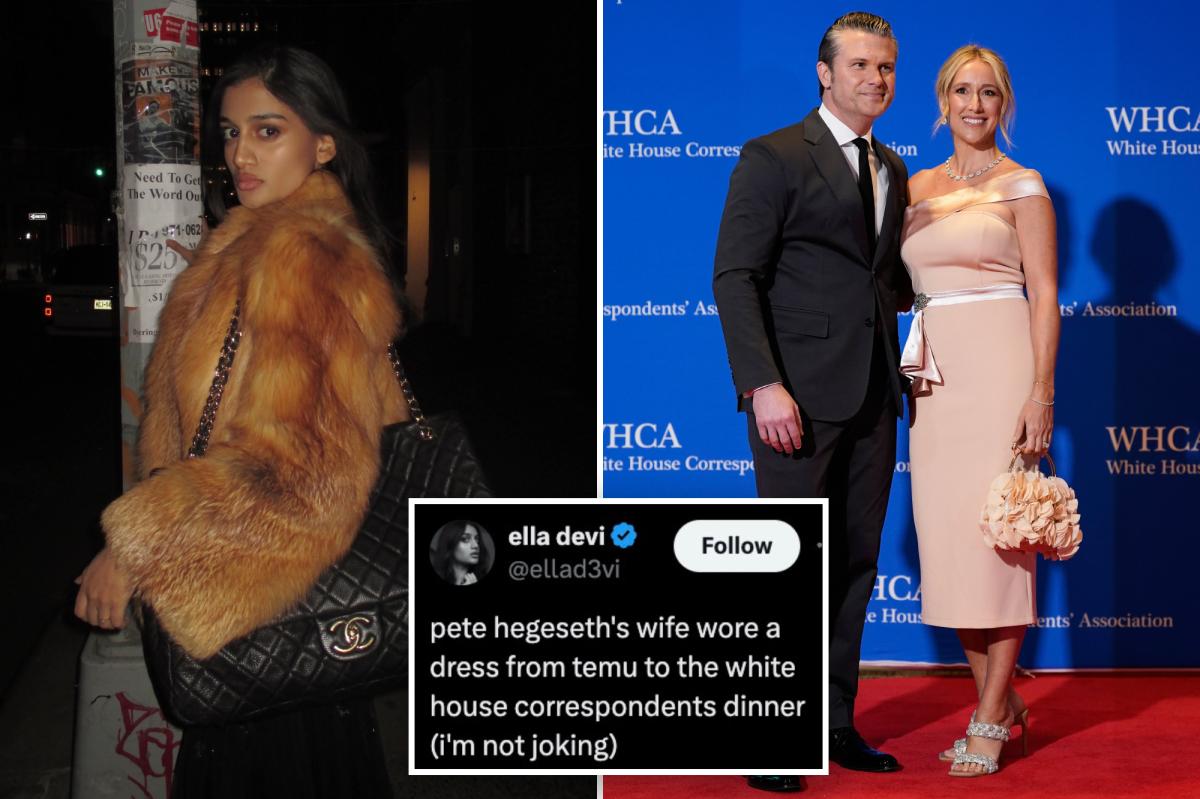 ‘Hot Girl for Zohran’ troll blasted for low-blow attack on Pete Hegseth’s wife’s WHCD gown