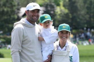 Scottie Scheffler’s family, including 12-day-old son, enjoy Masters Par 3 Contest at Augusta